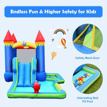 Load image into Gallery viewer, Inflatable Bounce House Castle Water Slide with Climbing Wall