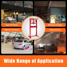 Load image into Gallery viewer, 12-Ton H-Frame Plates Hydraulic Shop Press