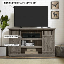 Load image into Gallery viewer, Sliding Barn TV Stand Console Table-Gray