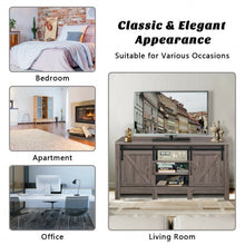 Load image into Gallery viewer, 55" TV Sliding Barn Door Entertainment Center