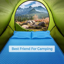 Load image into Gallery viewer, Self-Inflating Camping Outdoor Sleeping Mat with Pillows Bag