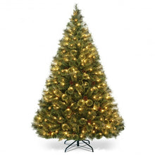 Load image into Gallery viewer, 6 ft Pre-Lit PVC Artificial Carolina Pine Tree with LED Lights