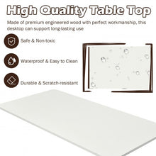 Load image into Gallery viewer, 55" One-Piece Universal Tabletop for Standard and Sit to Stand Desk Frame-White