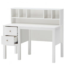 Load image into Gallery viewer, Home Office Workstation Laptop Table with Hutch and Drawers