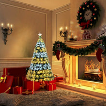 Load image into Gallery viewer, 5' / 6' Pre-Lit Fiber Double-Color Lights Optic Christmas Tree-5'