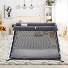 Load image into Gallery viewer, Portable Lightweight Baby Playpen Playard with Travel Bag-Dark Gray