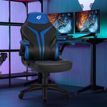 Load image into Gallery viewer, Height Adjustable Swivel High Back Gaming Chair Computer Office Chair-Blue
