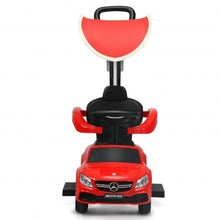 Load image into Gallery viewer, 3-in-1 Mercedes Benz Ride-on Toddler Sliding Car-Red