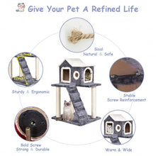 Load image into Gallery viewer, 36" Tower Condo Scratching Posts Ladder Cat Tree
