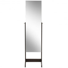 Load image into Gallery viewer, Jewelry Cabinet Armoire Lockable Standing Storage Organizer-Brown