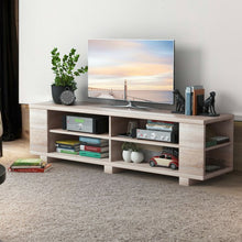 Load image into Gallery viewer, 59" Console Storage Entertainment Media Wood TV Stand-Natural