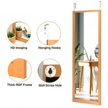 Load image into Gallery viewer, Wood Frame Full Length Hanging Mirror-Golden