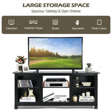 Load image into Gallery viewer, 2-Tier 58" TV Stand Entertainment Media Console Center-Black