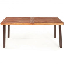 Load image into Gallery viewer, Rectangular Acacia Wood Rustic Dining Furniture Table