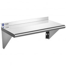 Load image into Gallery viewer, 12" ×24" Stainless Steel NSF Commercial Wall Mount Shelf - Kitchen & Restaurant