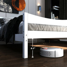 Load image into Gallery viewer, Twin Size Platform Bed Frame Foundation Slat Support -White