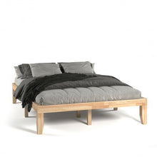 Load image into Gallery viewer, Queen Size 14" Wooden Bed Mattress Frame-Natural