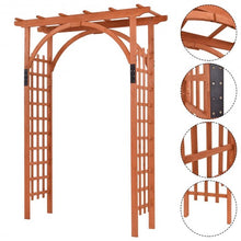 Load image into Gallery viewer, Garden Archway Arch Lattice Trellis Pergola for Climbing Plants &Outdoor Wedding