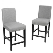 Load image into Gallery viewer, 25'' Kitchen Chairs w/ Rubber Wood Legs-Gray