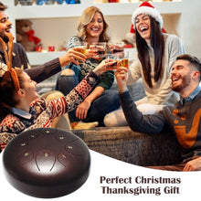 Load image into Gallery viewer, 10" Steel Tongue Drum 8 Notes Handpan Drum-Coffee