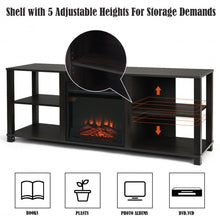 Load image into Gallery viewer, 2-Tier TV Stand Storage Cabinet Console Adjustable Shelves