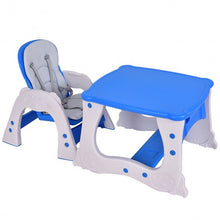 Load image into Gallery viewer, 3 in 1 Infant Table and Chair Set Baby High Chair-Blue