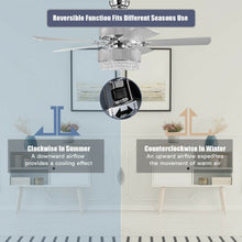 Load image into Gallery viewer, Modern Crystal Ceiling Chandelier Fan With Light Chrome Finished