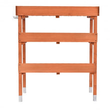 Load image into Gallery viewer, Garden Wooden Potting Bench Work Station with Hook