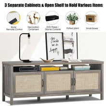 Load image into Gallery viewer, Storage TV Stand Entertainment Media Center for TV's up to 65"-Gray