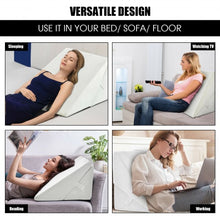 Load image into Gallery viewer, Adjustable Memory Foam Reading Sleep Back Support Pillow-White