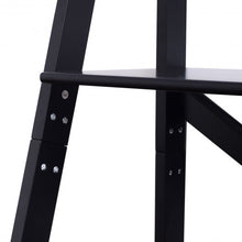 Load image into Gallery viewer, 4-Tier Leaning Free Standing Ladder Shelf Bookcase