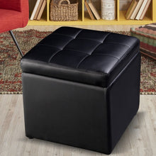 Load image into Gallery viewer, Foldable Cube Ottoman Pouffe Storage Seat