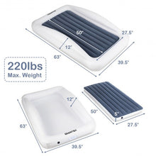 Load image into Gallery viewer, Inflatable Toddler Travel Bed with Safety Bumpers