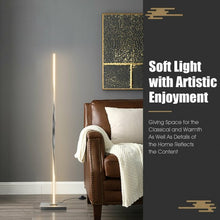 Load image into Gallery viewer, 48" Helix LED Floor Lamp Modern Standing Pole Light-Silver