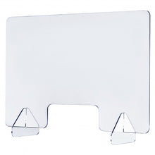 Load image into Gallery viewer, 24" x 16" Protective Plexiglass Sneeze Guard Acrylic Shield for Counter