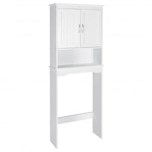 Load image into Gallery viewer, Over the Toilet Storage Cabinet Bathroom Organizer with Adjustable Shelf-White