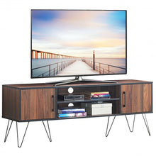 Load image into Gallery viewer, 60" TV Stand Media Center Storage Cabinet with Metal Leg
