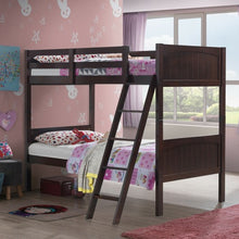 Load image into Gallery viewer, Wooden Bunk Beds Convertable 2 Individual Beds-Brown