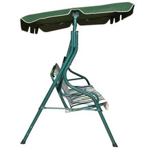 Load image into Gallery viewer, 3 Seats Patio Canopy Swing-Green
