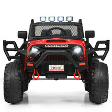 Load image into Gallery viewer, 12V Kids Ride On Truck RC Motorized Car with Spring Suspension and MP3 -Red
