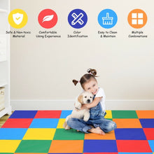Load image into Gallery viewer, 58'' Toddler Foam Play Mat Baby Folding Floor Mat for Home/Daycare School