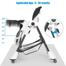 Load image into Gallery viewer, A-Shaped High Chair with 4 Lockable Wheels-Gray