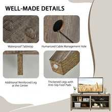 Load image into Gallery viewer, 4 Cubby Entertainment Media Console with Shelves