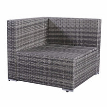 Load image into Gallery viewer, 6 pcs Gray Wicker Rattan Seat Cushioned Set