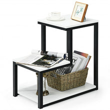 Load image into Gallery viewer, 3-Tier Sofa Side Table Night Stand-White