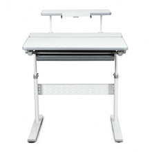 Load image into Gallery viewer, Adjustable Children's Study Table with Bookshelf & Tilted Desktop