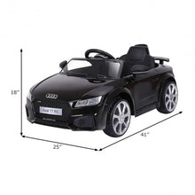Load image into Gallery viewer, 12V Audi TT RS Electric Remote Control MP3 Kids Riding Car-Black