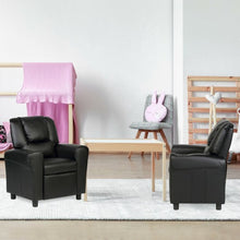 Load image into Gallery viewer, Kids Recliner Armchair Sofa-Black