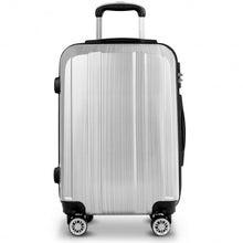 Load image into Gallery viewer, GLOBALWAY 3 PC 20" 24" 28" Luggage Set Suitcase Spinner w/ TSA Lock-Silver