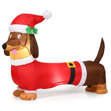 Load image into Gallery viewer, 5 Feet Inflatable Christmas Dog with LED Lights